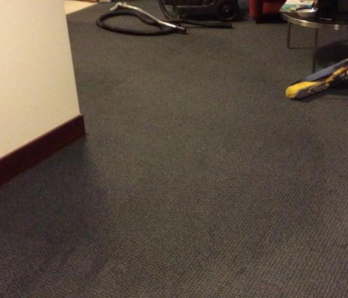 office with wet carpet