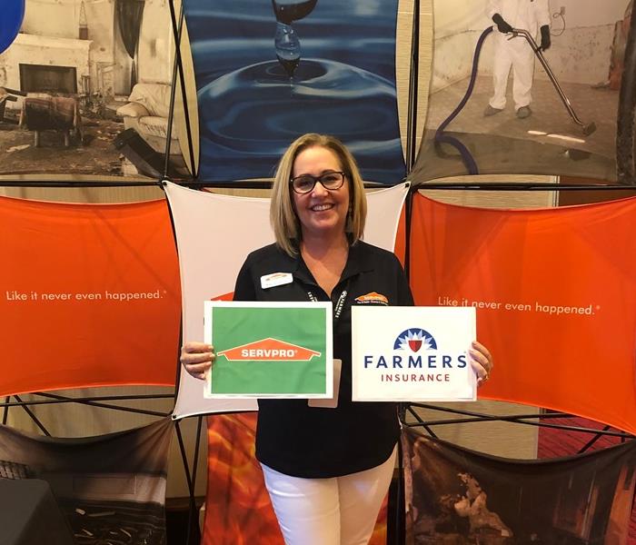 Farmers Insurance and SERVPRO signs